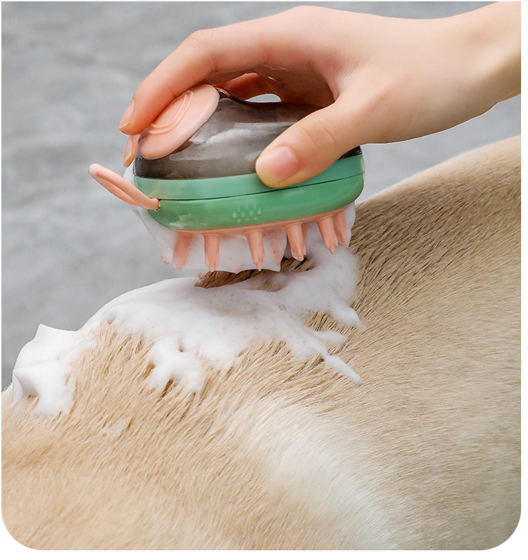 New 2 In 1 Pet Cleaning Bathing Massage Brush