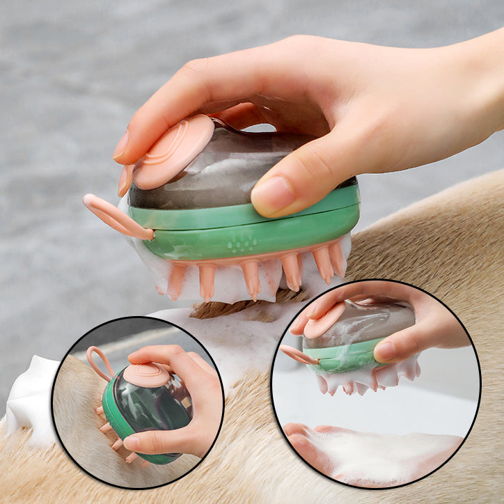 New 2 In 1 Pet Cleaning Bathing Massage Brush